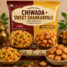 Chiwada + sweet shankarpale